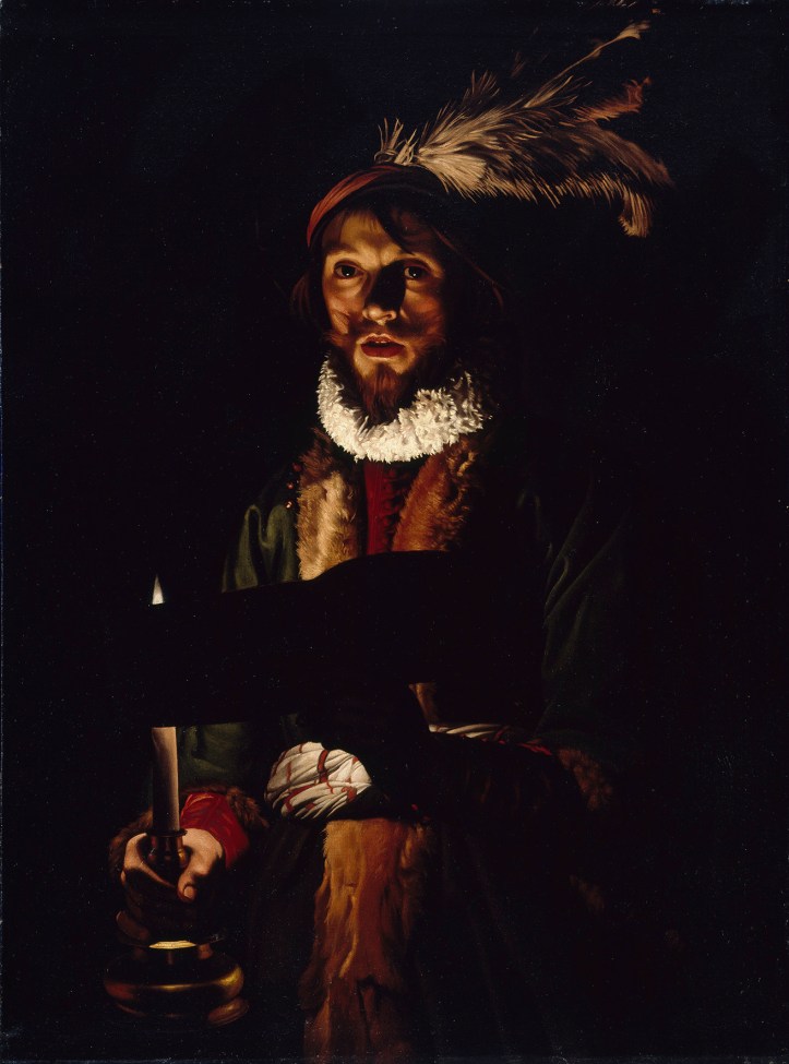 Singer by candelight, 1625-35